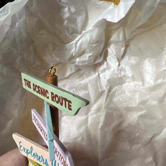 NIB Hallmark Keepsake Ornament Adventures Await 2022 Hiking Camping Travel - Picture 9 of 10